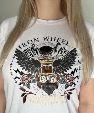 Iron wheels t-shirt