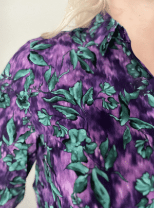 blouse paars groen