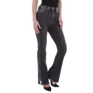 Bootcut Jeans Stretch Zwart - Afbeelding 3