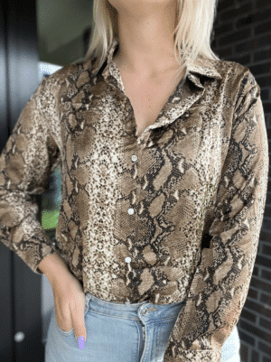 slangenprint blouse