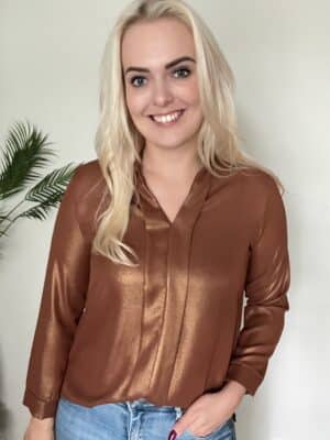 Blouse Shiny Roest