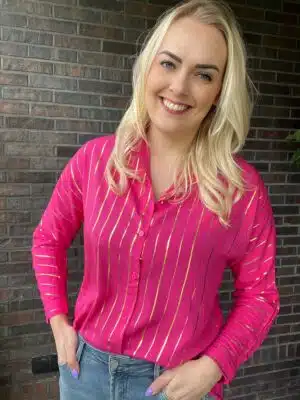 Fuchsia Blouse Goud